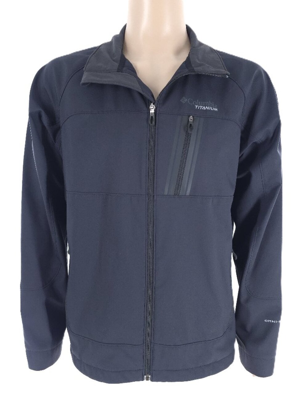 Columbia Titanium Men Jacket Full Zip Color Black Size L